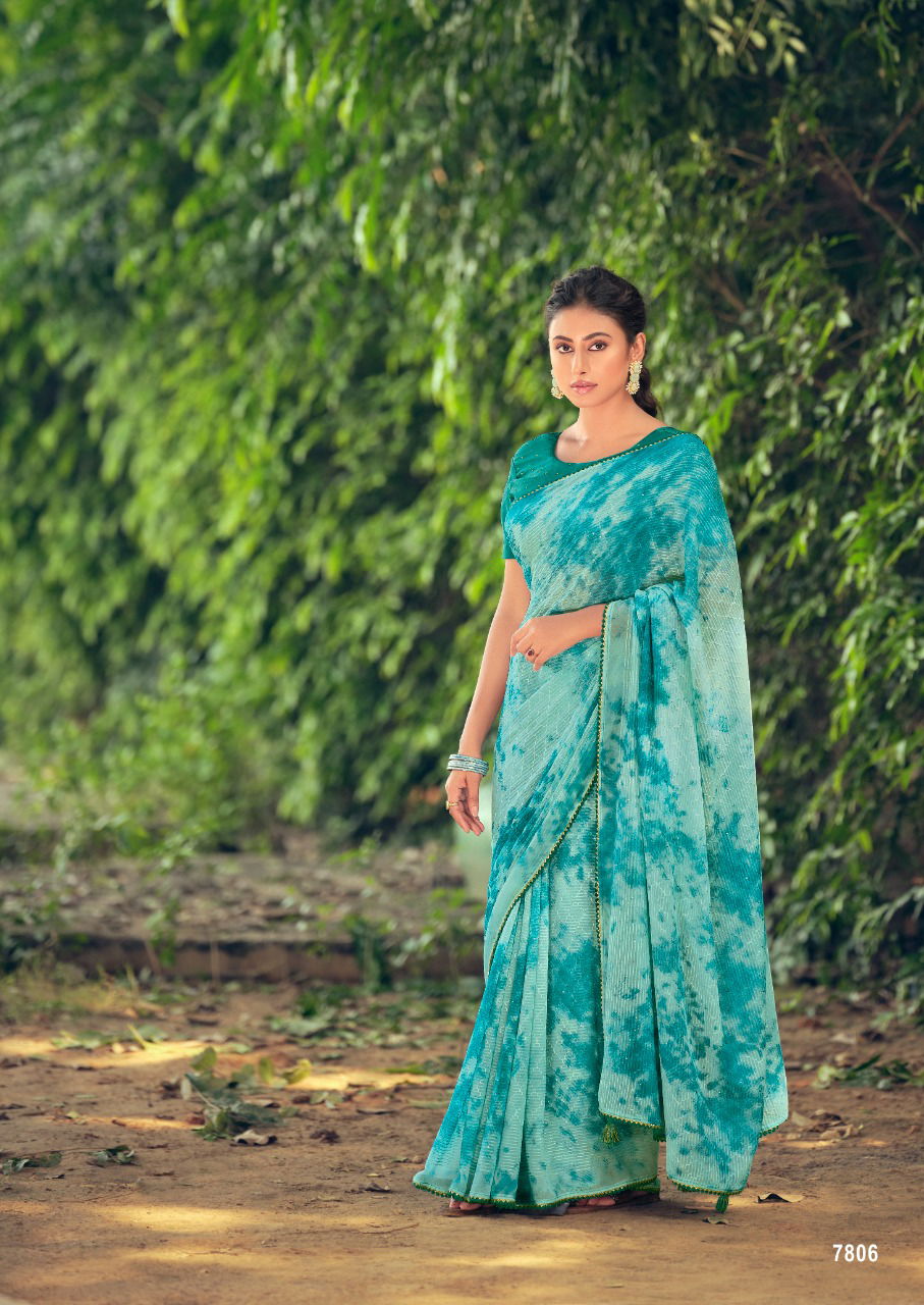 Kashvi Almora Latest Designer Fancy Festive Wear Georgette Saree Collection